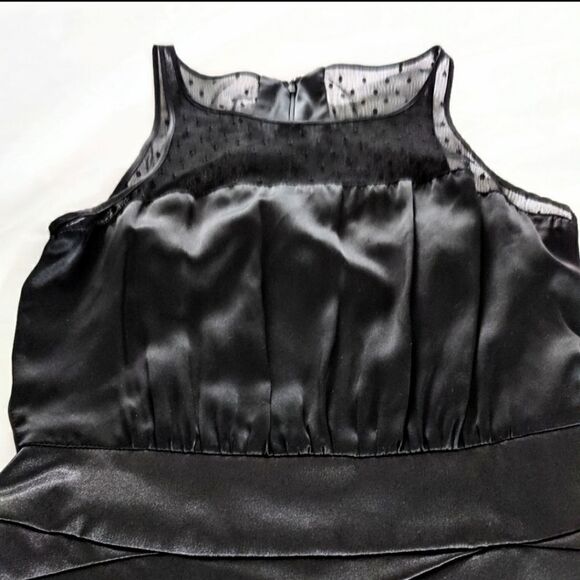 Alexia Admor Silk Tiered Black Cocktail Dress - Picture 4 of 8